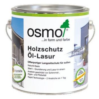 Захисна олія-лазурь для деревини ОСМО Holzschutz Ol-Lasur, 2,5 л
